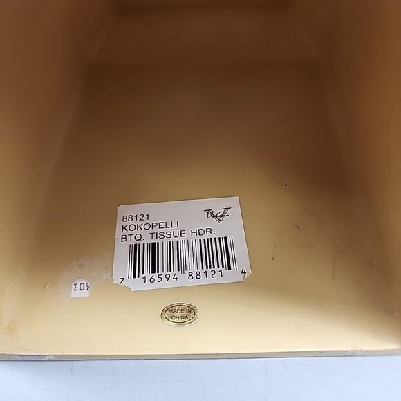 Kokopelli Vohann California Resin Square Tissue Box Holder Southwestern - Picture 4 of 4